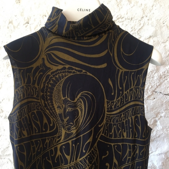 Dries van noten turtleneck sleeveless top - Picture 2 of 4